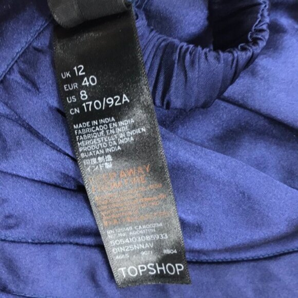 Topshop Satin Stripe Bralet - Picture 7 of 8